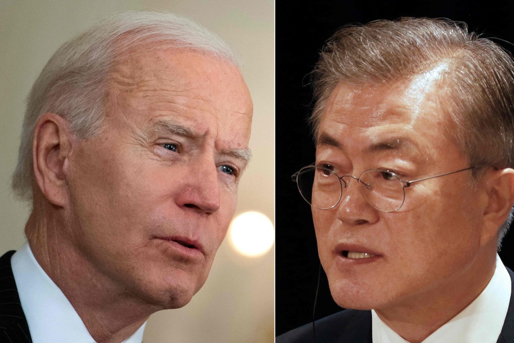 US President Joe Biden and South Korea's President Moon Jae-in are set to meet in Washington later this week. Photo: AFP