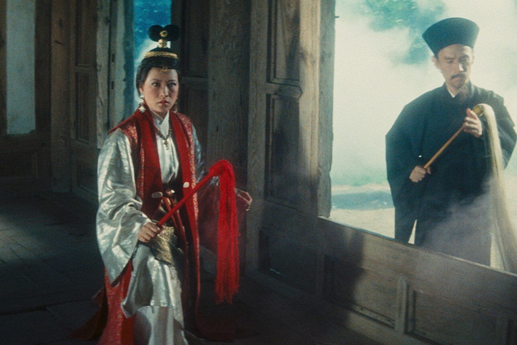 Hsu Feng (left) in a still from Hong Kong director King Hu’s 1979 movie Legend of the Mountain. Shot simultaneously with Raining in the Mountain on location in South Korea, it stars Hsu as a ghost-demon bent on stealing a scroll. Photo: Eureka Entertainment