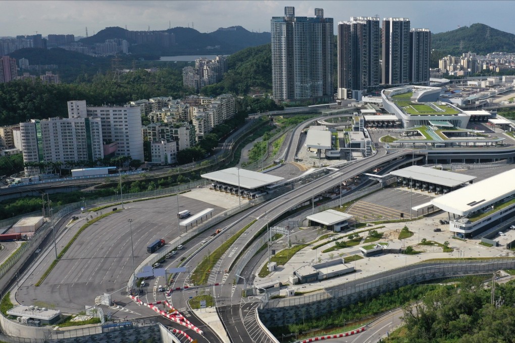 The Liantang Port/Heung Yuen Wai Boundary Control Point opened in August 2020. Plans to build a science park and industrial estates nearby would provide opportunities for companies looking to export “made in Hong Kong” goods to mainland China. Photo: SCMP
