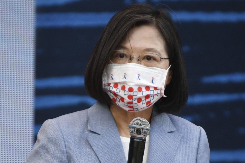 Taiwanese President Tsai Ing-wen speaks during a ceremony to remember Japanese architect Yoichi Hatta. Photo: Kyodo