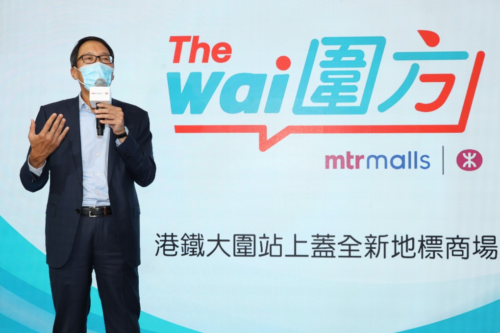 David Tang, MTR Corp’s property and international business director. The railways operator also said on Thursday that it was naming the shopping centre at Tai Wai Station ‘The Wai’. Photo: Handout