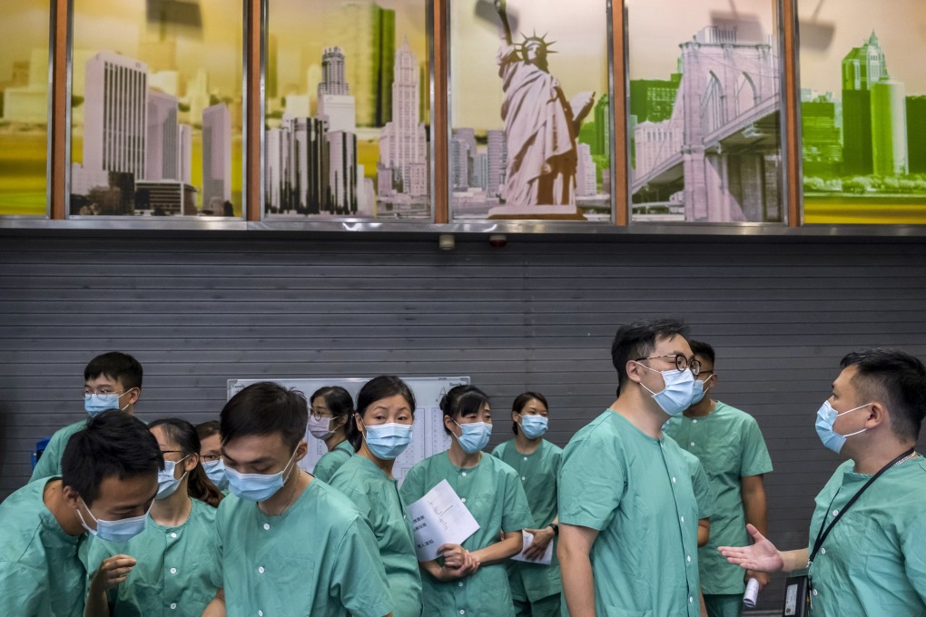 The Hong Kong government says its plan is the best way of solving a staffing shortage in the city’s public hospitals. Photo: Bloomberg