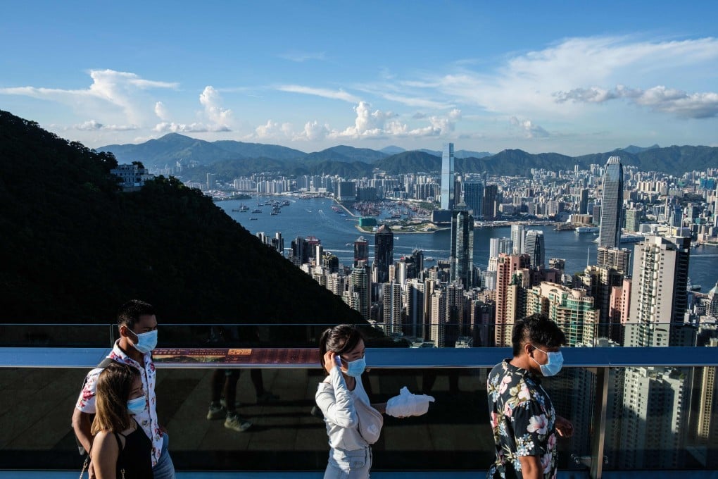 People visit Victoria Peak in Hong Kong. Photo: AFP