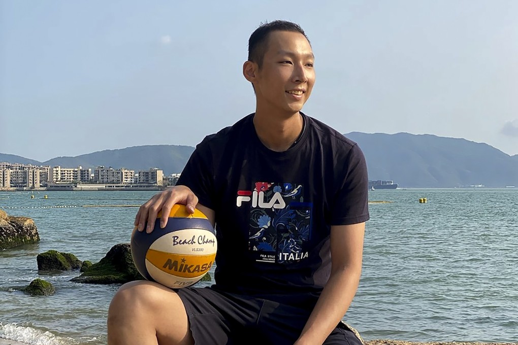 Former beach volleyball player Kelvin Lau was the first in Hong Kong to benefit from cancer treatment CAR T-cell therapy, outside of clinical trials. Photo: Lau Tsz