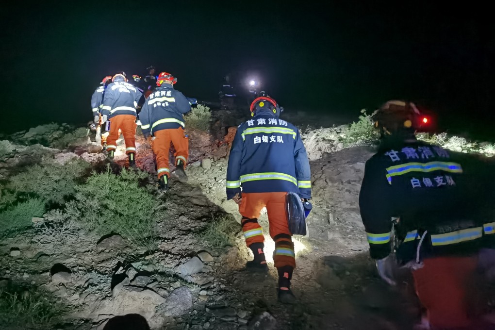 The search for the missing runners is ongoing. Photo: Xinhua