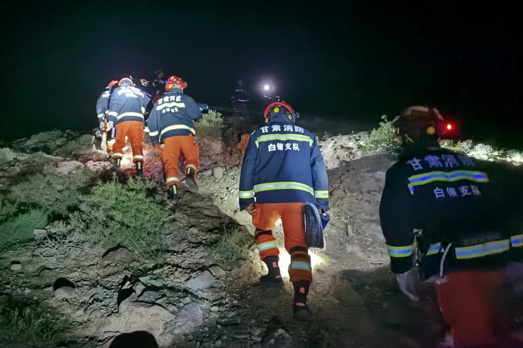 The search for the missing runners is ongoing. Photo: Xinhua