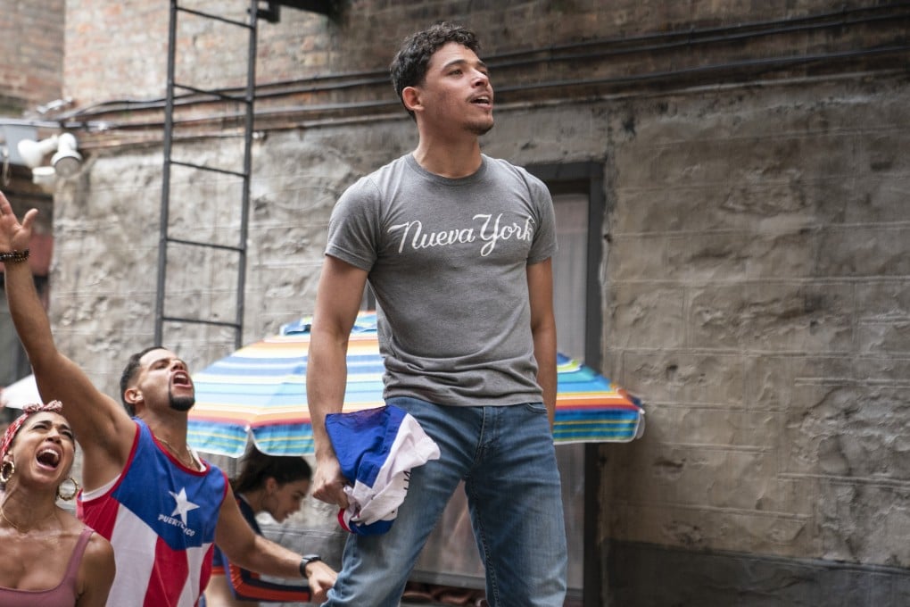 Anthony Ramos in a scene from In the Heights (category: TBC), directed by Jon M. Chu and co-starring Melissa Barrera. Photo: AP