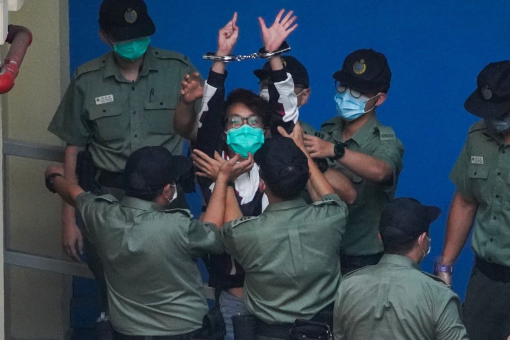 Figo Chan, convenor of the Civil Human Rights Front, at the Lai Chi Kok Reception Centre last Tuesday. Photo: Winson Wong