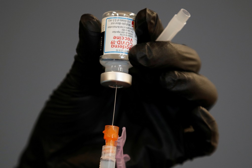 A health worker fills a syringe with Moderna Covid-19 vaccine in California, US. File photo: Reuters