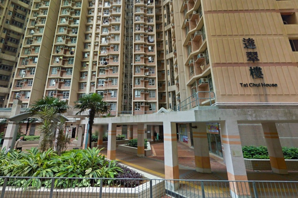 The suspect was taken back to his flat in Tat Chui House. Photo: Google Map