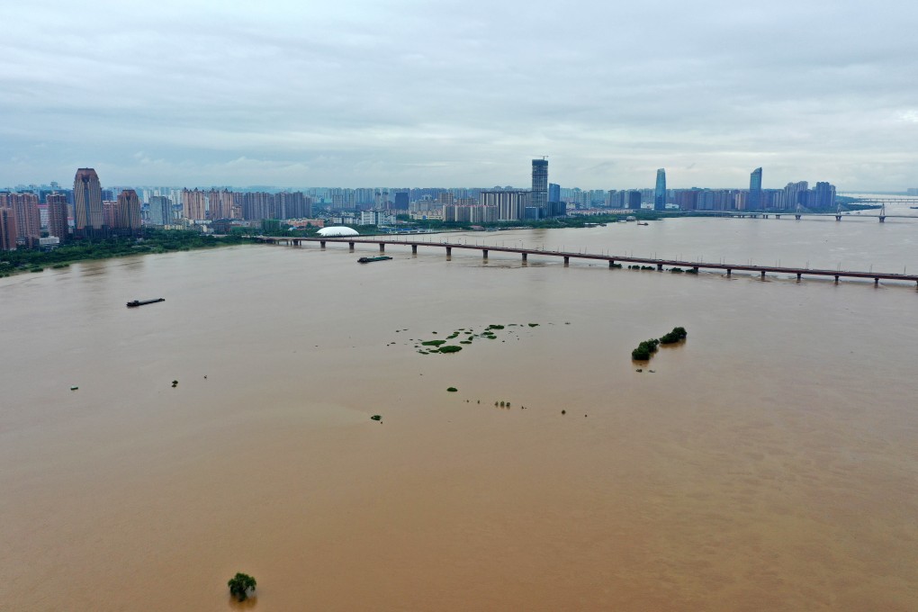 Nanchang, a city in the eastern province of Jiangxi has already experienced high water levels along the Ganjiang. Photo: Xinhua
