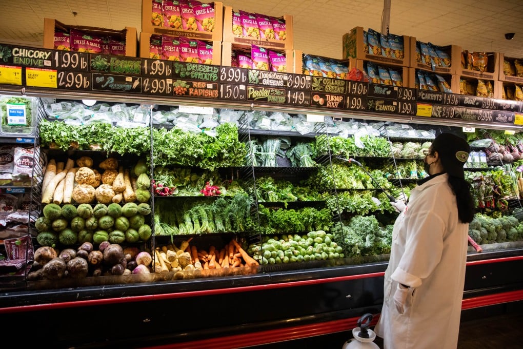 A customer shops at a market in the Brooklyn borough of New York on May 12. US consumer prices rose 0.8 per cent in April from a month earlier, with the annual rate jumping to 4.2 per cent, the highest since September 2008. Photo: Xinhua
