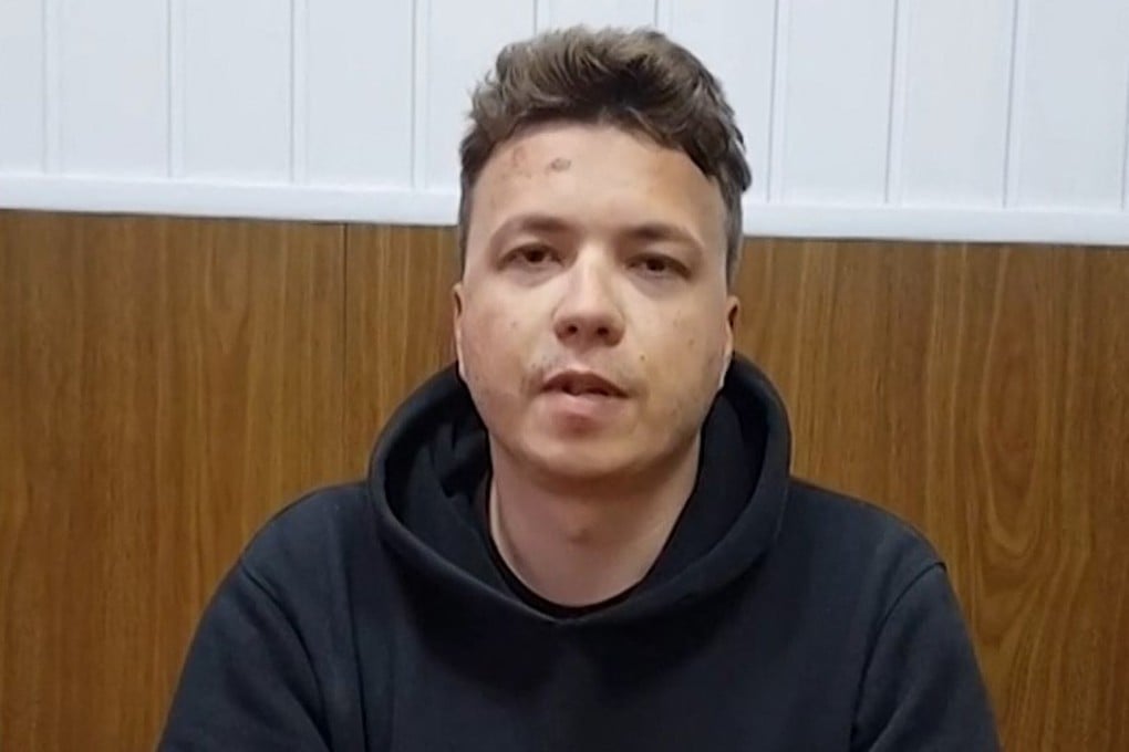 Roman Protasevich confessed to having organised anti-government demonstrations in Belarus. Photo: AFP