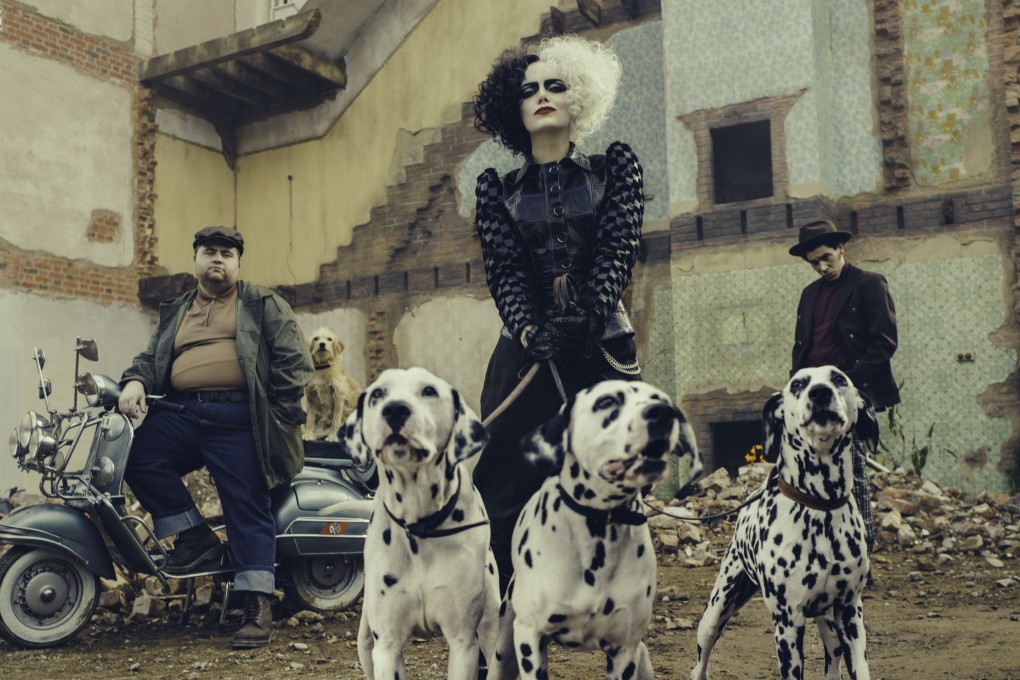 Emma Stone in a scene from Cruella (category: IIA), directed by Craig Gillespie and co-starring Emma Thompson. Photo: Courtesy of Disney