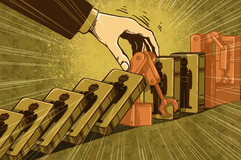China’s once-a-decade census reveals increasing pressure for the country's manufacturers to accelerate the pace of automation. Illustration: Ka-kuen Lau