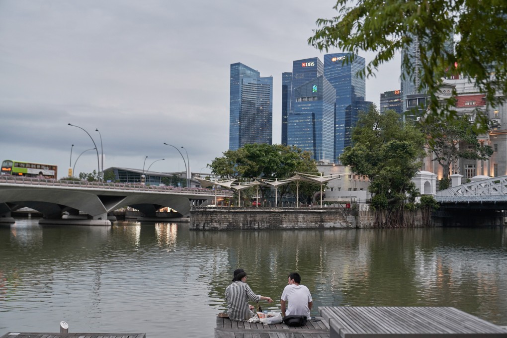 The financial industry used to be the main driver of office demand in Singapore, taking up almost half of new space between 2004 and 2014. Photo: Bloomberg