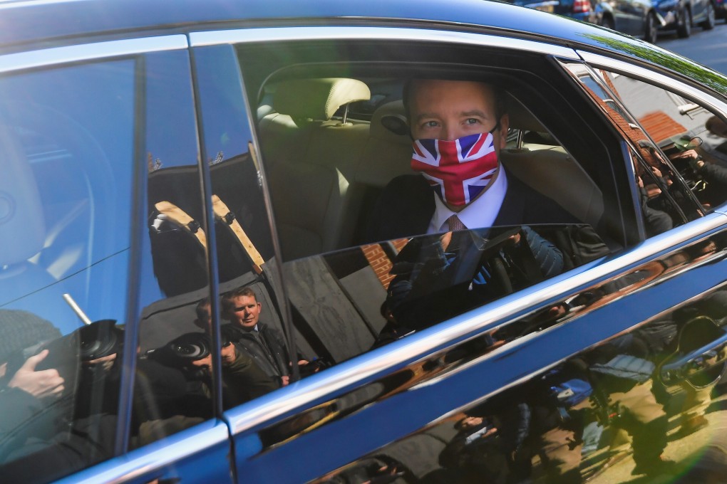 British health minister Matt Hancock. Photo: Reuters