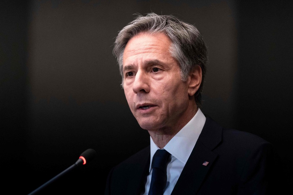 US Secretary of State Antony Blinken said the election reform bill passed by the Legislative Council “severely constrains people in Hong Kong from meaningfully participating in their own governance”. Photo: AFP