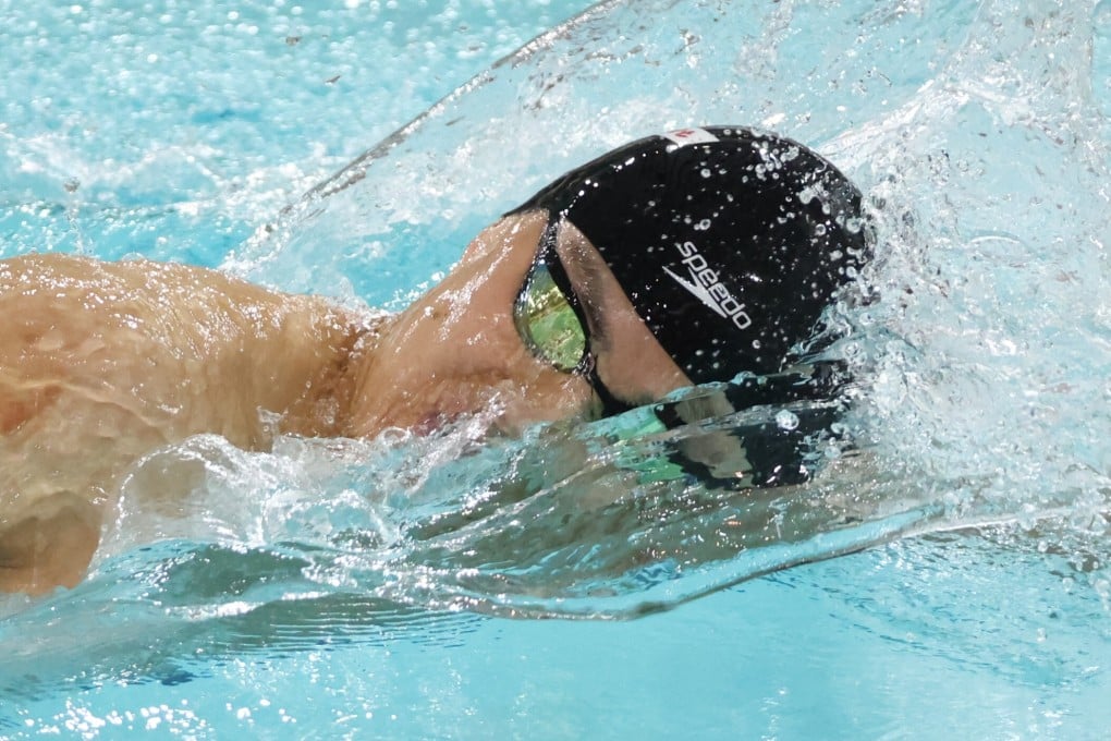 Cheuk Ming-ho on his way to victory in the men’s 200m freestyle at Victoria Park on Saturday. Photos: K.Y. Cheng