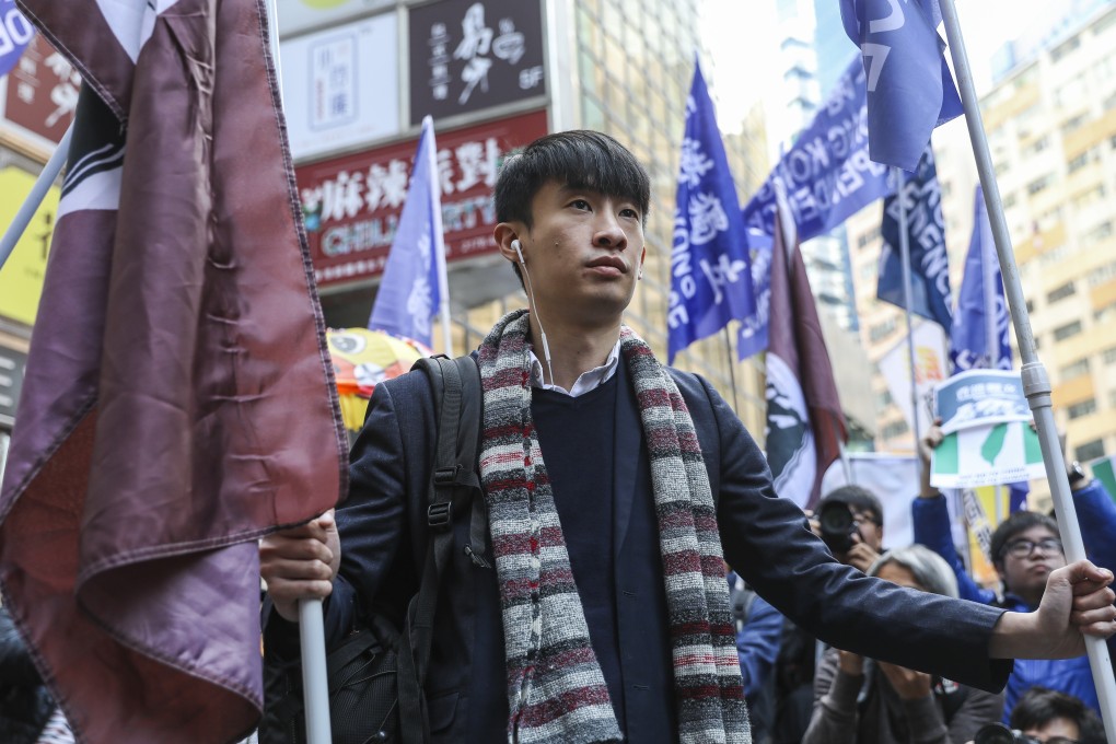 Ousted lawmaker Baggio Leung is now in the US. Photo: Sam Tsang