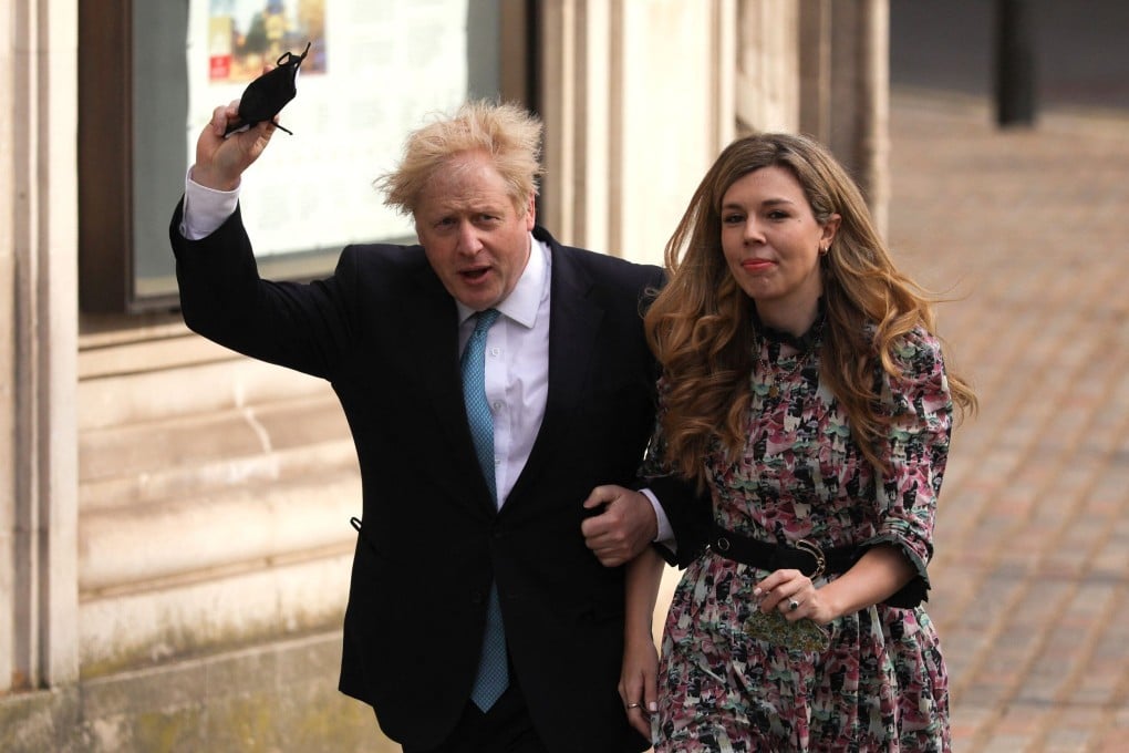 Britain’s Prime Minister Boris Johnson and his partner Carrie Symonds were reportedly married on Saturday. Photo: AFP