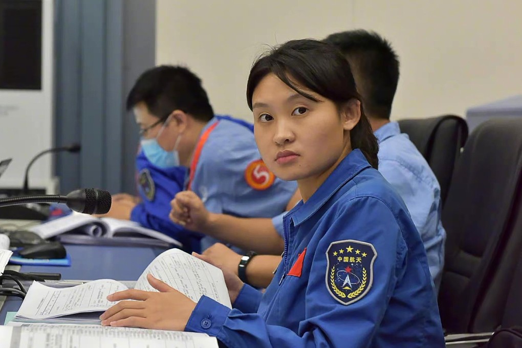 Zhou Chengyu, 24, is China’s youngest and first woman space commander. Photo: Twitter