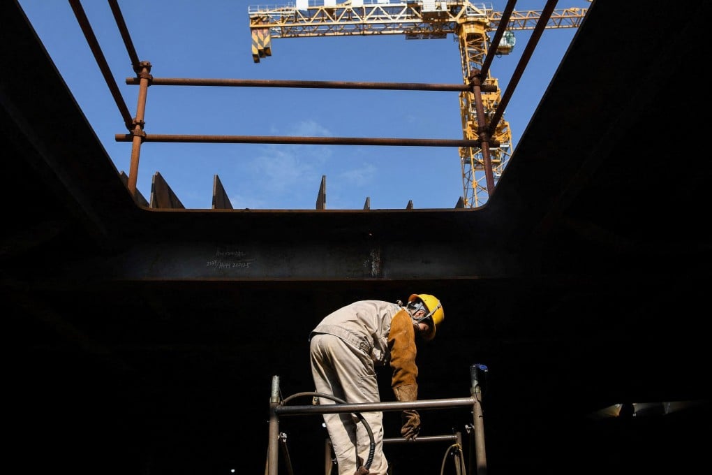 China’s economic activity stabilised in May with manufacturing activity down slightly and non-manufacturing up slightly, according to the latest official purchasing managers’ indices (PMI) released on Monday. Photo: AFP