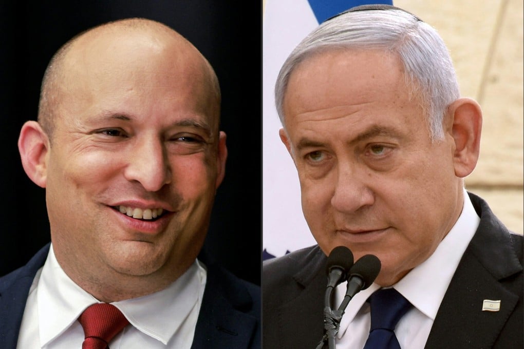Naftali Bennett and Israeli Prime Minister Benjamin Netanyahu. Photo: AFP