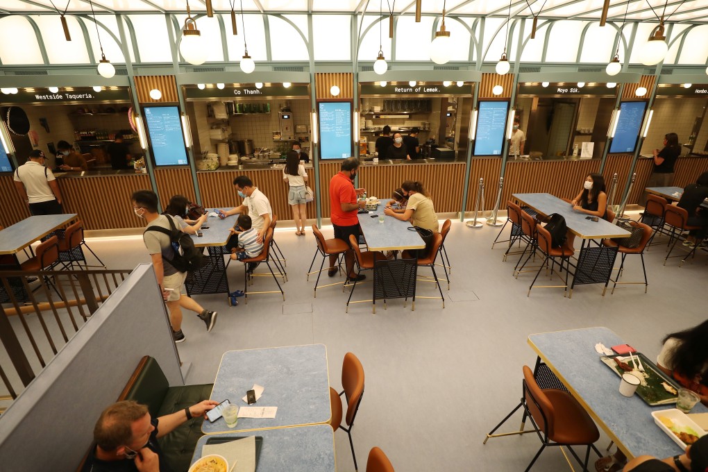 Hongkong Land launched Basehall, a food court, in the basement of Jardine House last summer. The developer owns about 450,000 square metres of prime office and retail properties in Central. Photo: Xiaomei Chen