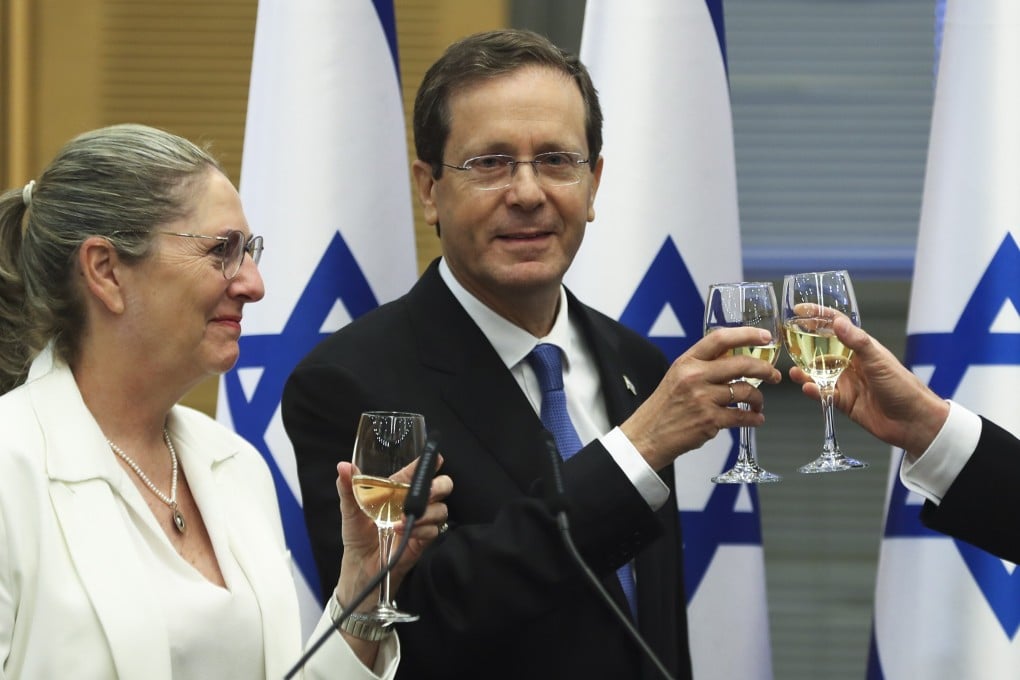 Israel’s President-elect Isaac Herzog and his wife Michal. Photo: EPA
