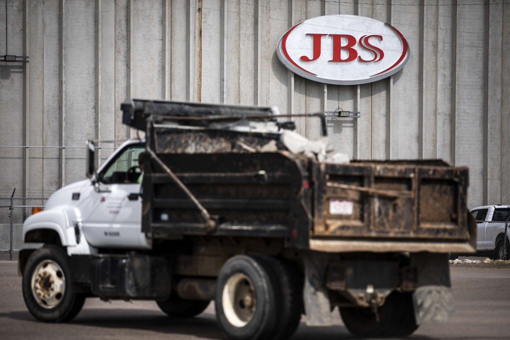 A JBS Processing Plant stands dormant after halting operations on June 1 in Greeley, Colorado. Photo: AFP