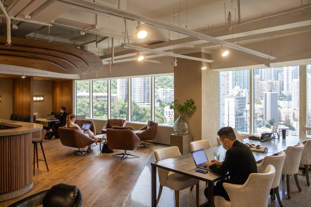 A shared workspace operated by The Executive Centre in Hong Kong, in April, 2020. Photo: Bloomberg