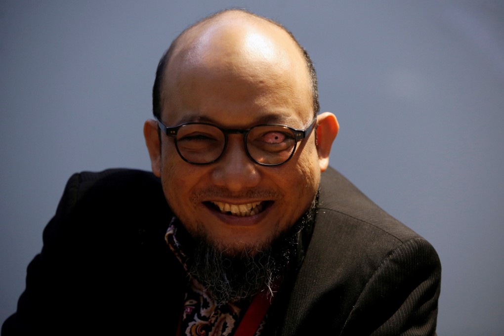 Novel Baswedan, a senior investigator of Indonesia’s anti-graft agency who had acid flung in his face in 2017, is among the staff said to have failed the nationalism test. Photo: Reuters