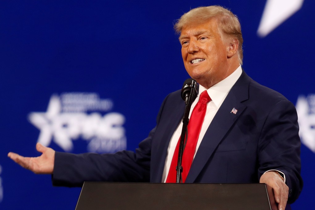 Former US president Donald Trump speaks at the Conservative Political Action Conference in Orlando, Florida, in February. Photo: Reuters
