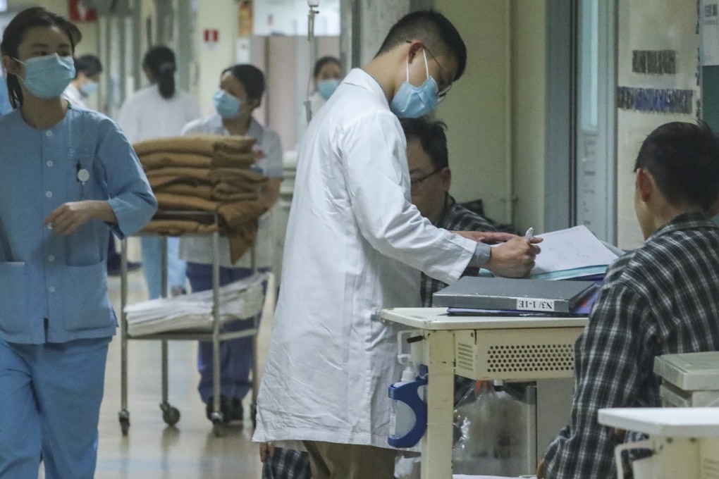 Medical staff at Kwong Wah Hospital in Yau Ma Tei on January 24, 2019. Hong Kong’s public doctors are overworked. Photo: Nora Tam