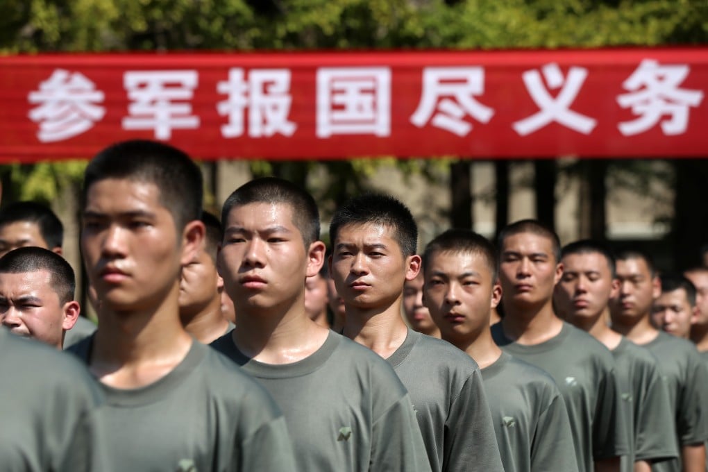 The PLA has increasingly sought more educated recruits, but has had to cast the net wider to conscript the numbers it needs. Photo: Barcroft Media via Getty Images