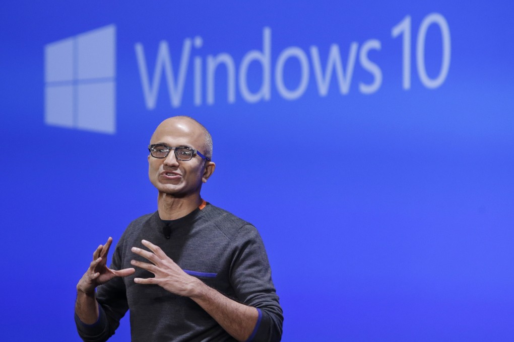 Microsoft CEO Satya Nadella speaks at an event demonstrating the new features of Windows 10 at the company's headquarters in Redmond, Washington, on January 21, 2015. Windows 10 was released later that year, with one developer calling it the “last version of Windows”. Photo: AP