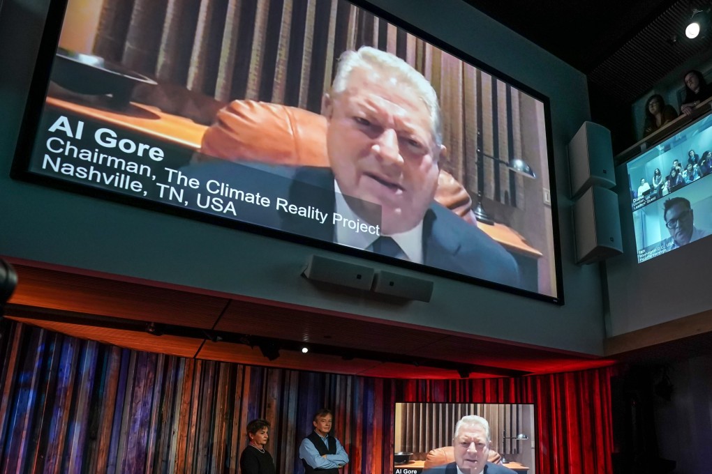 Al Gore (pictured in 2019) was one of the speakers at the Green Swan conference on Wednesday. Photo: Ryan Lash/TED