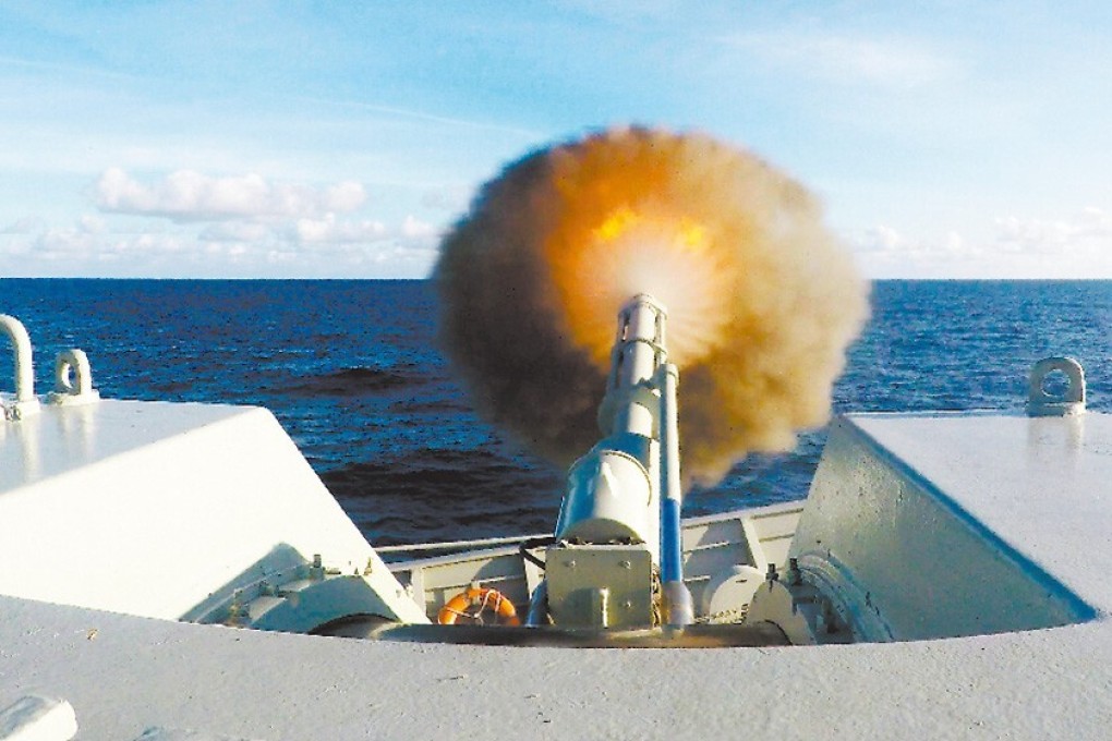 A PLA drill in the South China Sea. General Kenneth S. Wilsbach blamed China’s actions in the sea for fuelling mistrust. Photo: Weibo