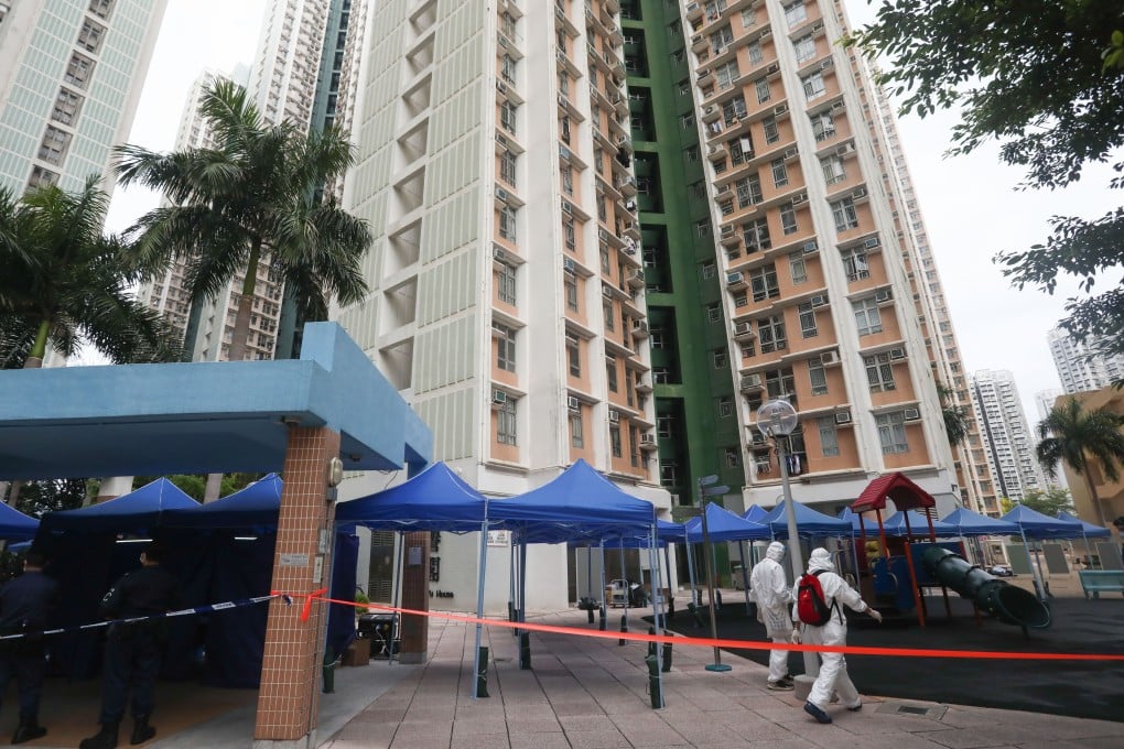 The infected girl lives in Tin Shing Court in Tin Shui Wai. Photo: Jonathan Wong