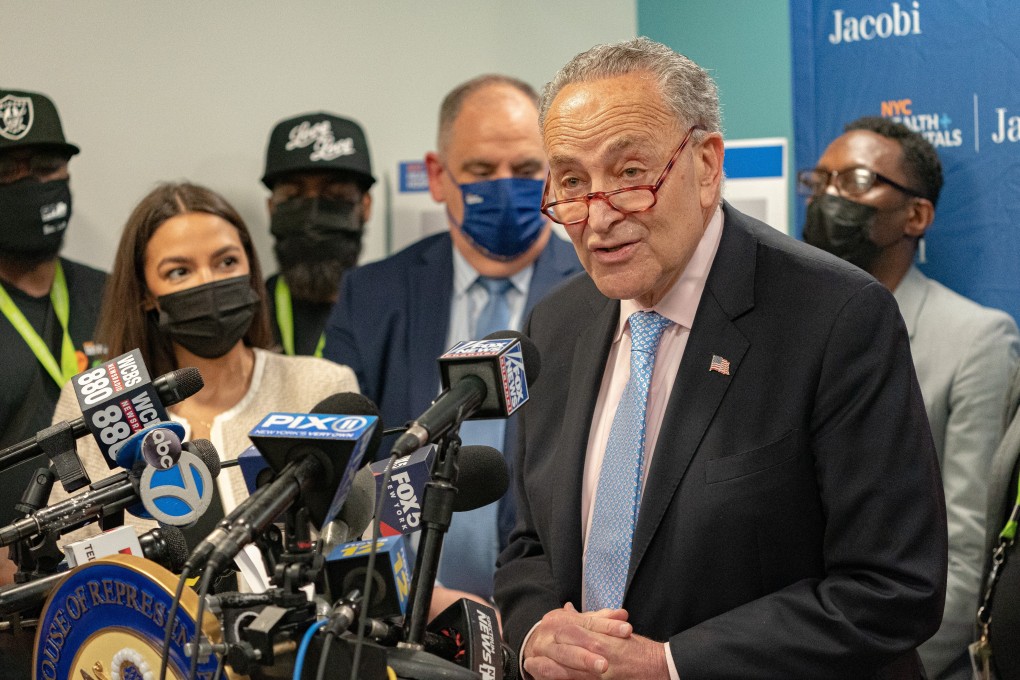 The US Senate’s new China legislation includes one area of great interest to Senate Democratic leader Chuck Schumer: the allocation of up to US$80 billion over five years for basic and advanced tech research. Photo: Bloomberg