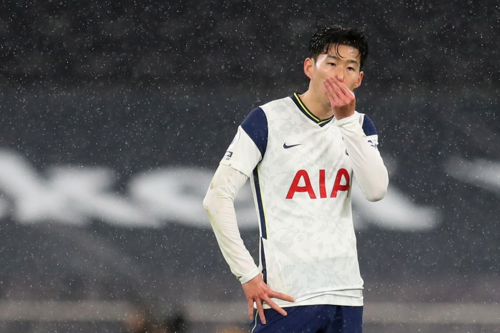 Tottenham Hotspur's Son Heung-min in action for Spurs in the English Premier League. Photo: Reuters