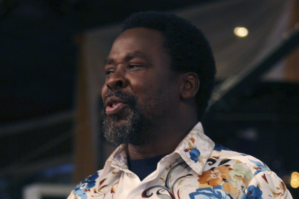 TB Joshua is one of Africa’s most popular televangelists. File photo: AP