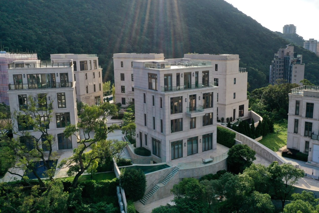 An aerial view of the Mount Nicholson luxury development on The Peak. Photo: Martin Chan