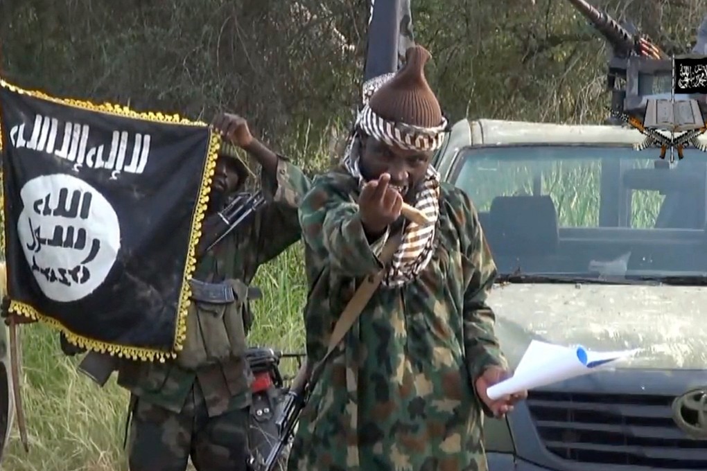 Abubakar Shekau, leader of the Nigerian Islamist extremist group Boko Haram, at an undisclosed location in Nigeria. Photo: AFP