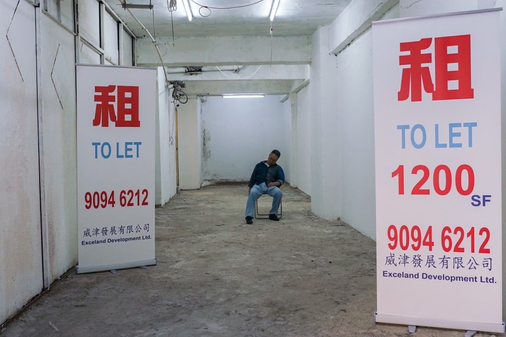 A shop ready for letting in Tsim Sha Tsui. Retailers dealing in daily necessities and lifestyle products were committing to street shops because rents are so low. Photo: Felix Wong