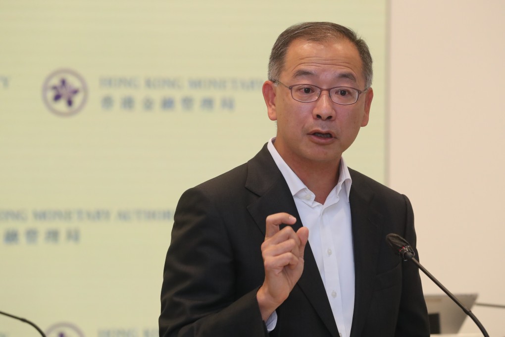 The HKMA has set up a working group to study the technology and regulatory issues related to an e-Hong Kong dollar, Eddie Yue said on Tuesday. Photo: Edmond So
