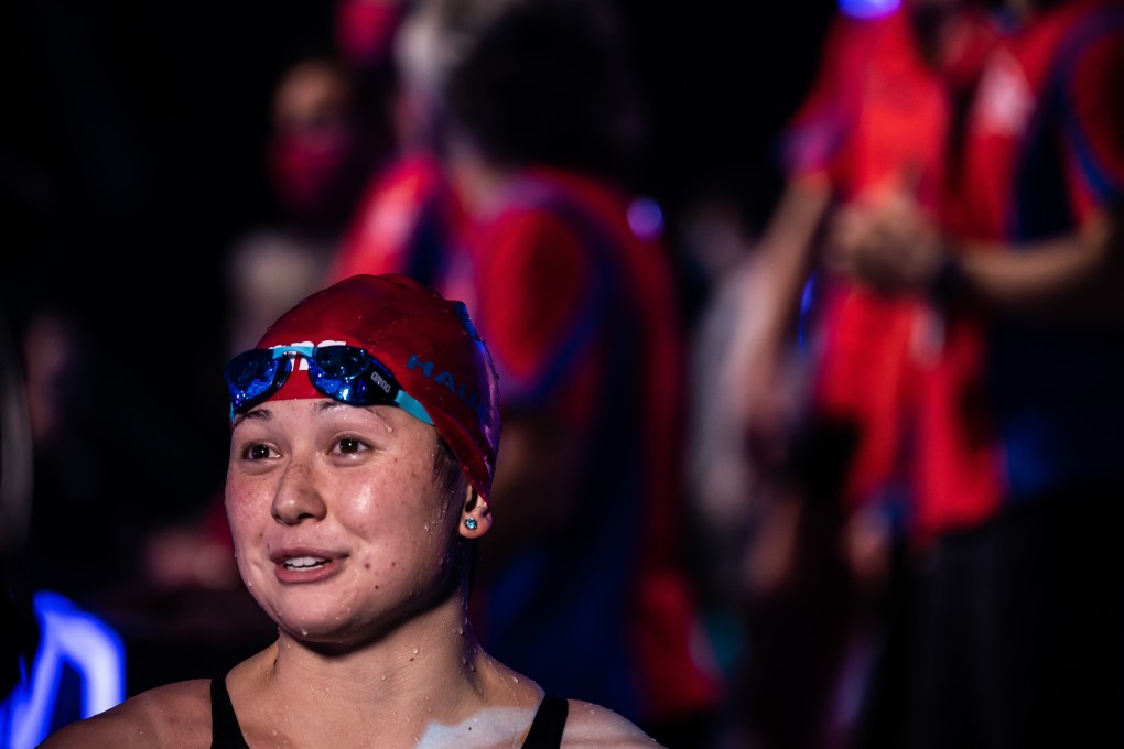 Siobhan Haughey in the 2020 International Swimming League in Budapest. Photo: ISL/Mike Lewis