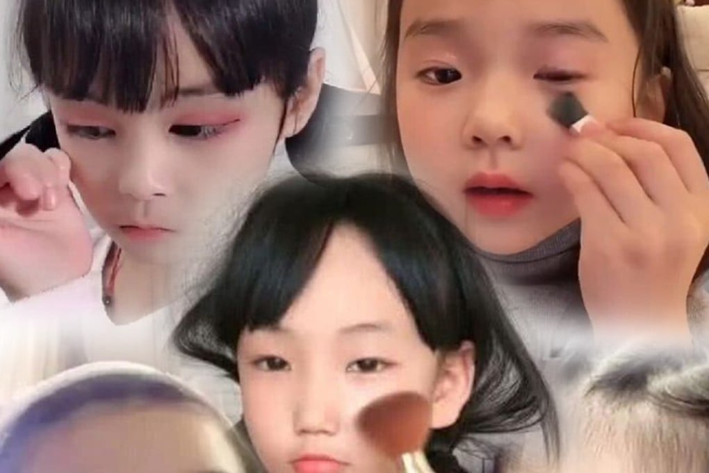 Child beauty vloggers have proliferated in China, driving up sales of children’s make-up.