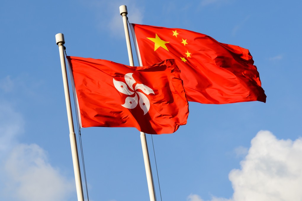 The flags of mainland China and Hong Kong. Photo: Shutterstock